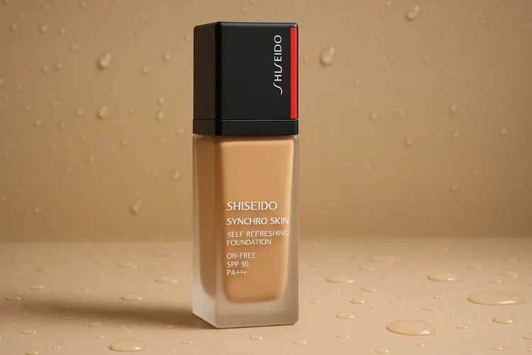 รีวิว Shiseido Synchro Skin Self-Refreshing Foundation: รองพื้นเนื้อบางเบา ติดทน ไม่ดรอป คุมมัน กันน้ำไหม?