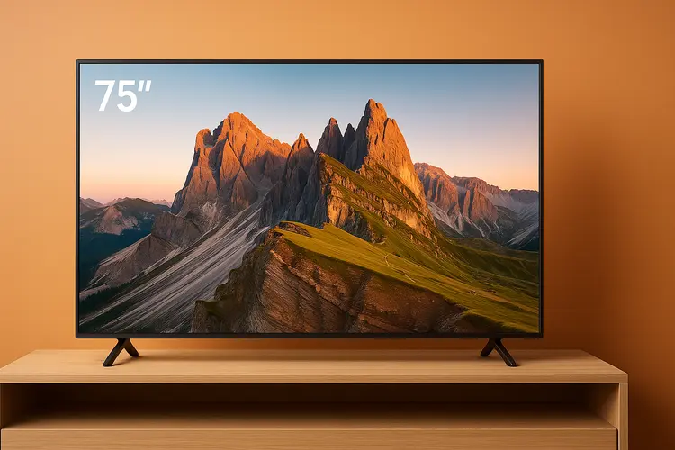 ทีวี 75 นิ้ว ราคาถูก ปี 2568 ซื้อที่ไหนดี? ได้จอใหญ่สะใจ ในงบประหยัด