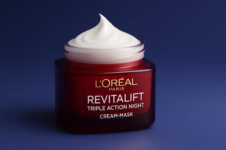 รีวิว L'Oréal Paris Revitalift Triple Action Night Cream-Mask สลีปปิ้งมาส์กลดริ้วรอย