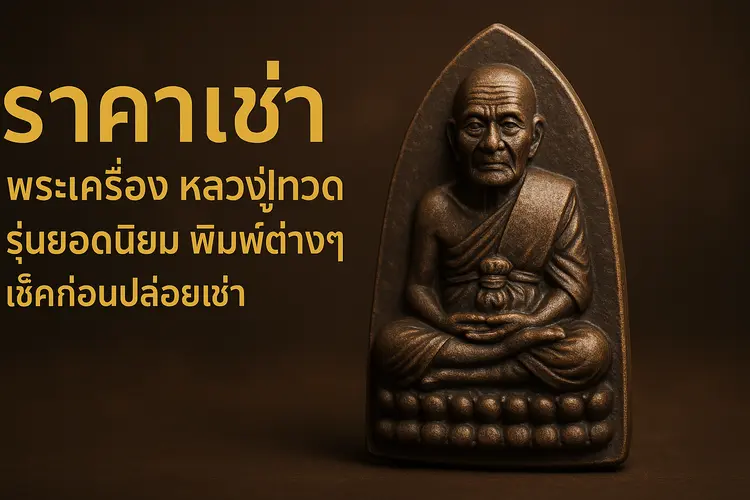 ราคาเช่า พระเครื่อง หลวงปู่ทวด รุ่นยอดนิยม พิมพ์ต่างๆ เช็คก่อนปล่อยเช่า