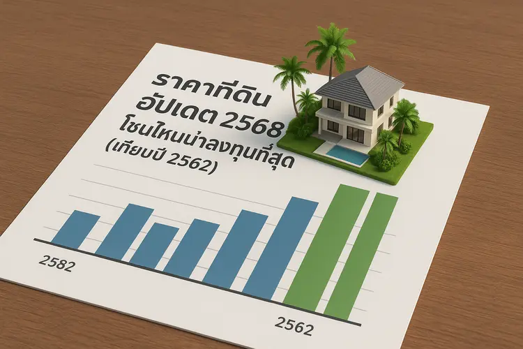 ราคาที่ดินภูเก็ต อัปเดต 2568: โซนไหนน่าลงทุนที่สุด (เทียบปี 2562)