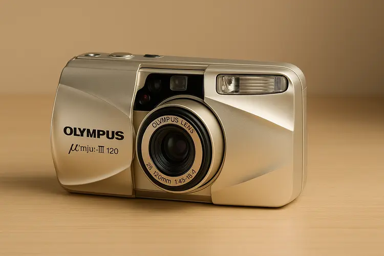 ส่องราคากล้องฟิล์ม Olympus Mju III 120 คอมแพคดีไซน์สวย พกพาง่าย น่าสะสม