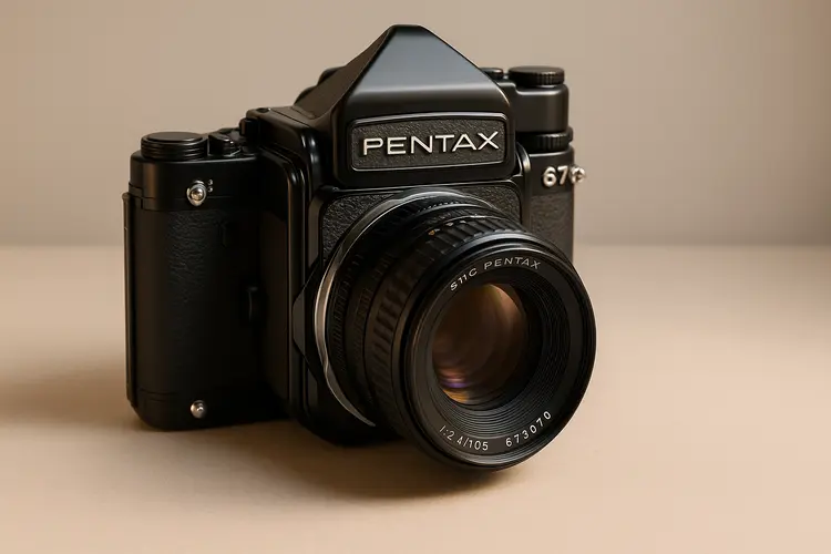 กล้องฟิล์ม Pentax 67 ราคาล่าสุดในตลาดกล้องมือสอง สภาพสวยน่าสะสม