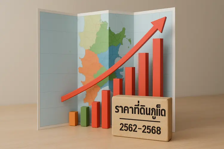 ราคาที่ดินภูเก็ต อัปเดต 2568: โซนไหนน่าลงทุนที่สุด (เทียบปี 2562)