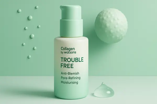 รีวิว Collagen by Watsons Trouble Free: ผลิตภัณฑ์ดูแลผิวเป็นสิว ลดการอุดตัน ได้ผลจริงหรือ?