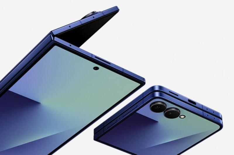 Samsung Galaxy Z Fold 7 in folded and unfolded states showcasing its design and dual cameras.